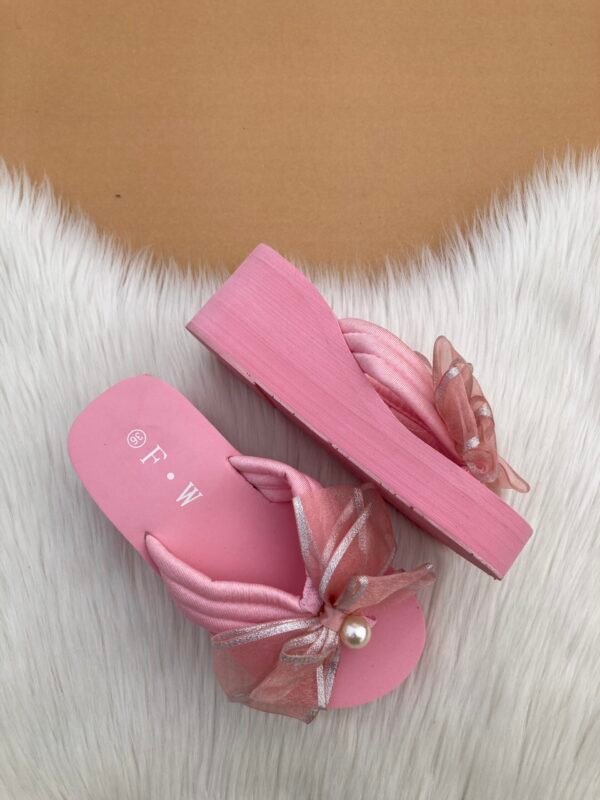 Pearl Bow Foam Wedges - Image 3
