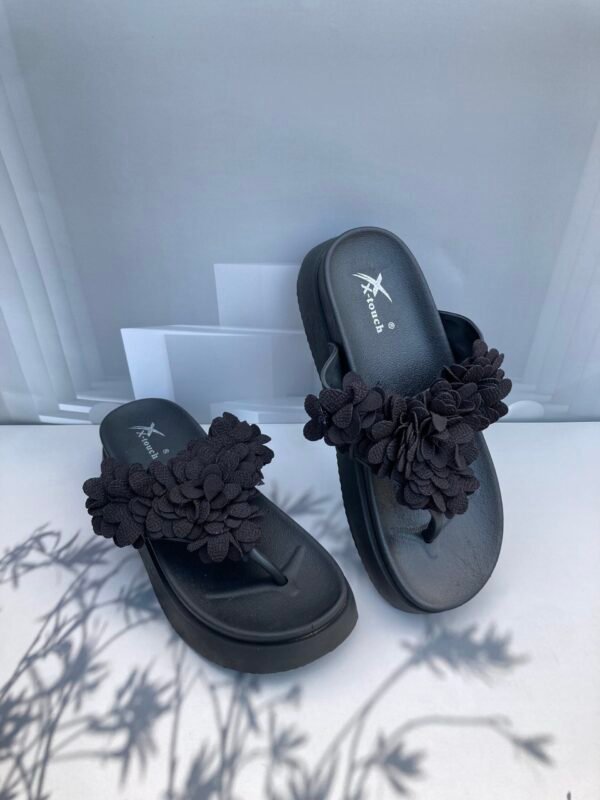 Flower Wedge Flip Flop - Image 4