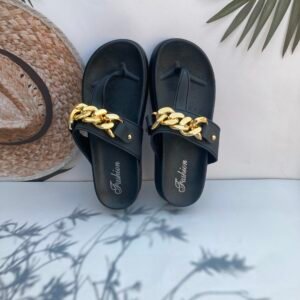 Chain Wedge Flip Flop