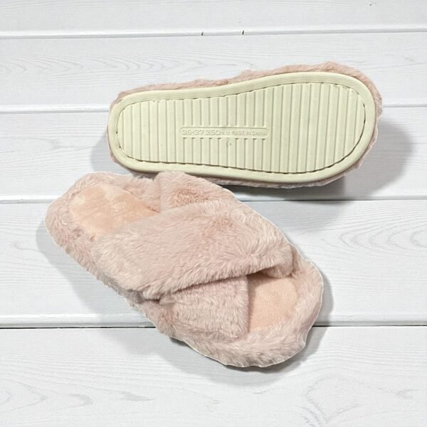 Cross Fur Slides - Image 4