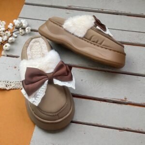 Cozy Ribbon Fluffs-Brown