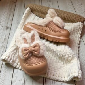 Check Bow Mules-Brown