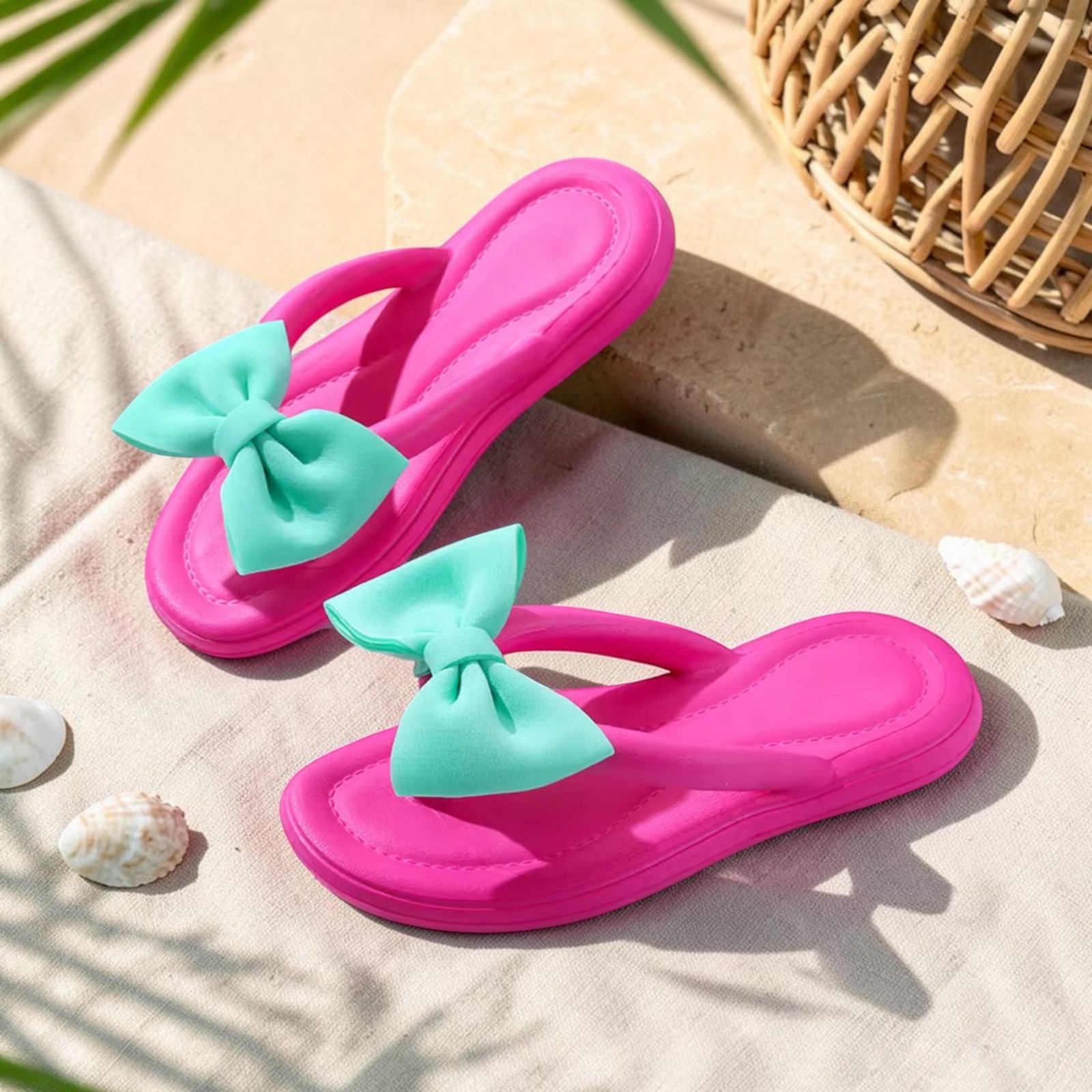 Tie Eva Slides-Pink