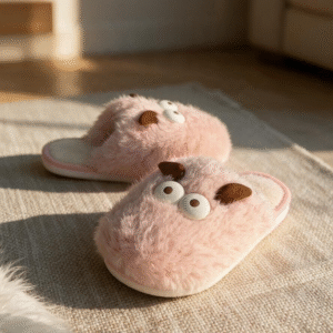 Furry Monster Mules-Pink