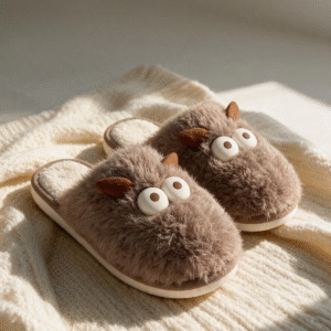 Furry Monster Mules-Brown