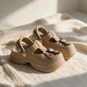 Zebra Clogs-Brown