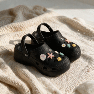 Star fish Clogs-Black